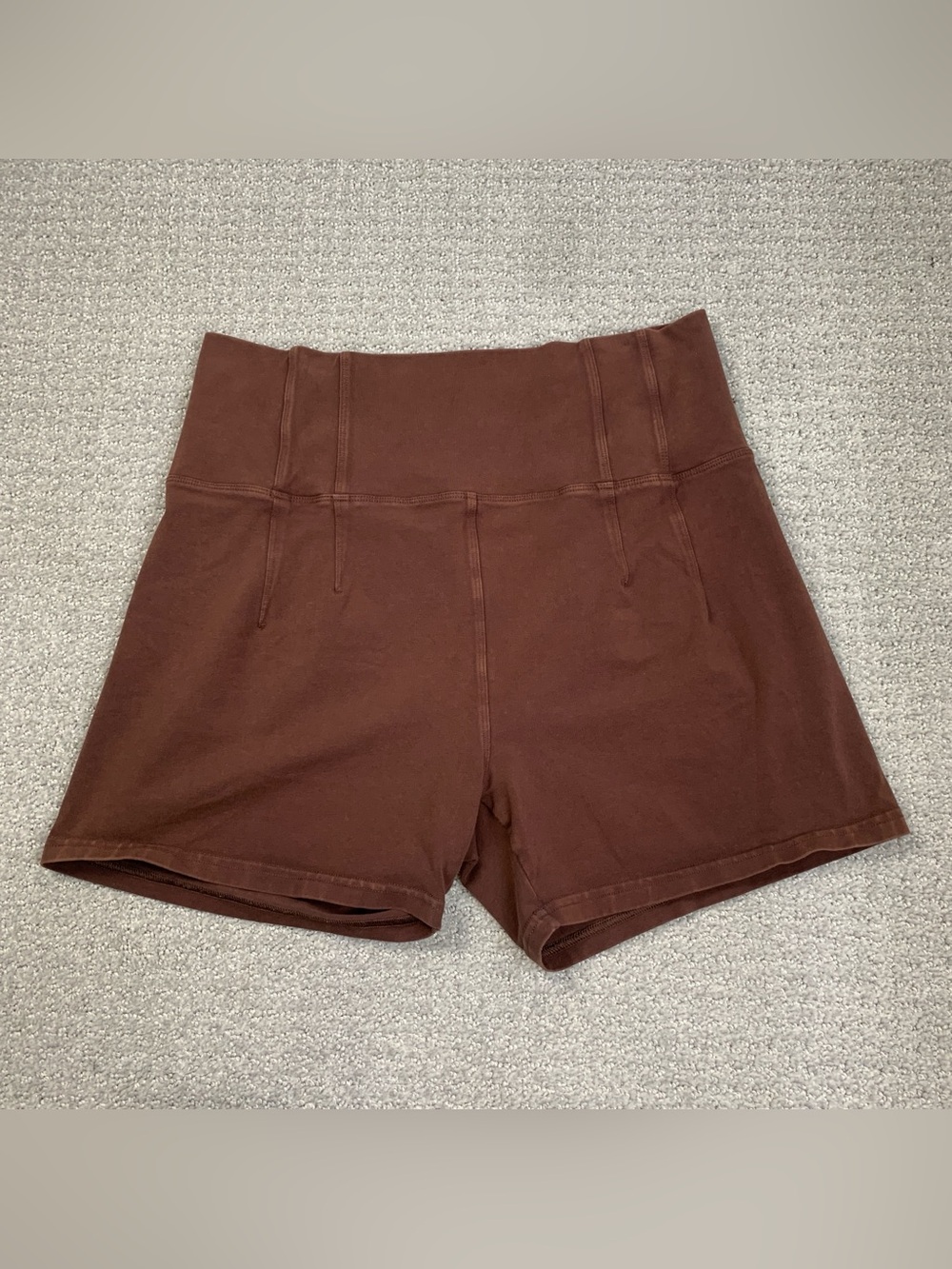 OFFLINE by Aerie Women's Athletic High-Rise Shortie Brown Bike Shorts size XL